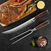 Sunnecko Butcher Knife,Razor Sharp Breaking Knife for Meat Cutting,High Carbon