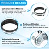 PATIKIL 3.3"-3.7"/83-93mm Split Ring Pipe Hanger, 2 Pcs Heavy Duty