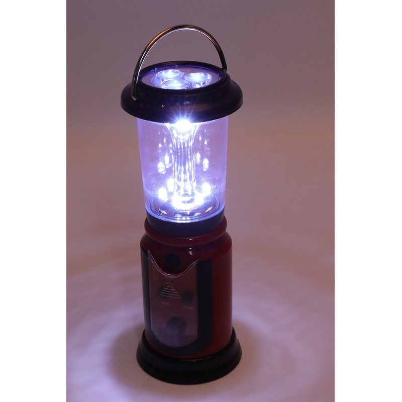 Radio Lantern Hand Crank USB Rechargeable Multi Functional AM FM
