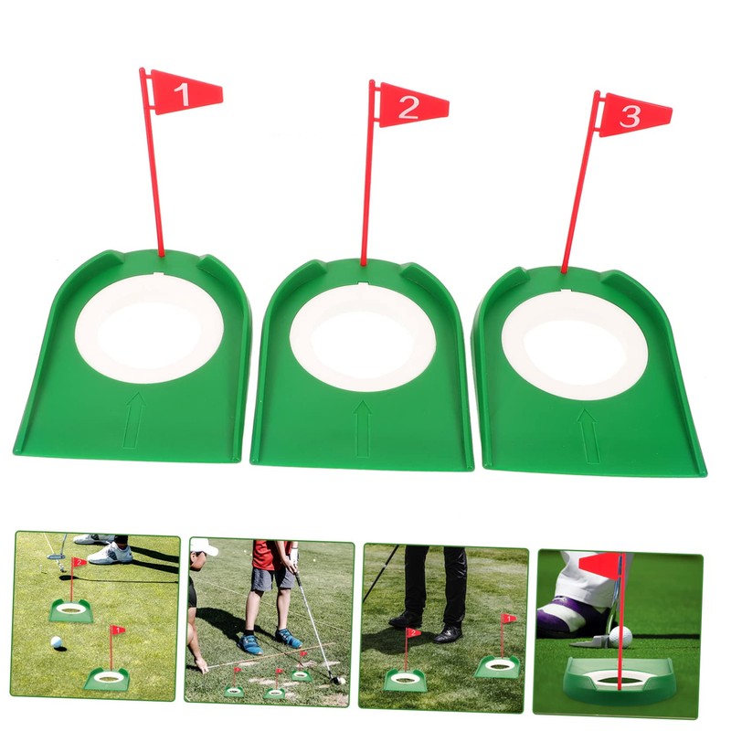 Kisangel 3pcs Indoor Putting Hole Golf Training Cup Thickened Golf