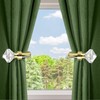 Crystal Metal Curtain Holdbacks 2pcs, Decoration Curtain Tie Back Hooks