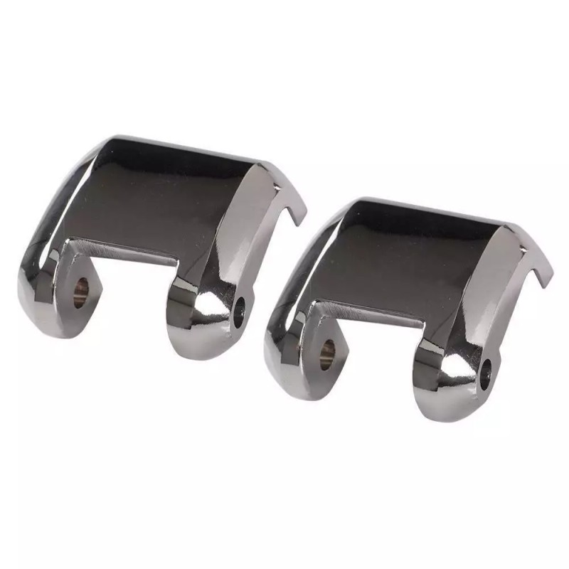 ZXMT Chrome Tour Pack Pak Trunk Lid Hinges Latch For