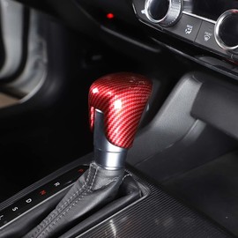 PIUGILH ABS Carbon Fiber Gear Shift Knob Cover Trim Decoration Compatible with Honda Civic 2022 or Accord 2018 2019 2020 2021 2022
