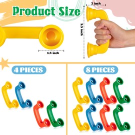 Whisper Reading Phones 4 Colors Small Reading Phone Hear Myself Sound Phone Speech Therapy Toy Tool for Classroom Accelerate Reading Fluency Comprehension and Pronunciation for Kids and Adults