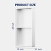 BATHLAVISH Stainless Steel Shower Niche 24" X 12" No Tile