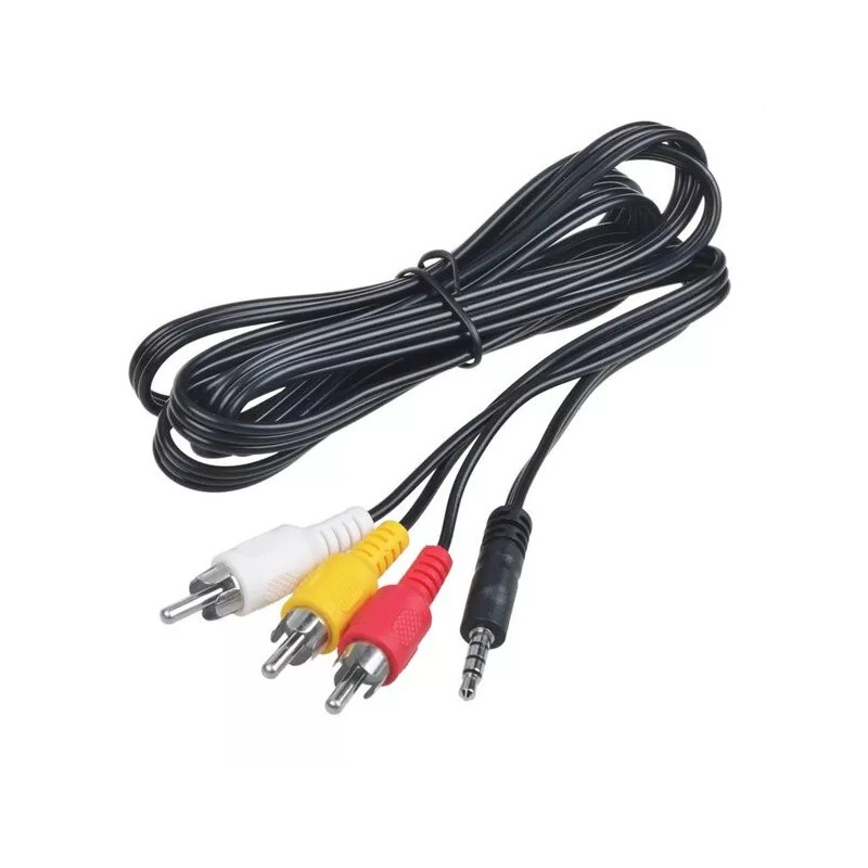 Unbranded 3RCA Male to 3.5mm Male Cable 3ft Adapter Audio