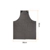 sourcing map No-Tie Twill Apron 84x66cm Split-Leg Leather Reinforcement Adjustable