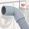 SPARES2GO Universal Drain Hose with Right Angle End for Washing
