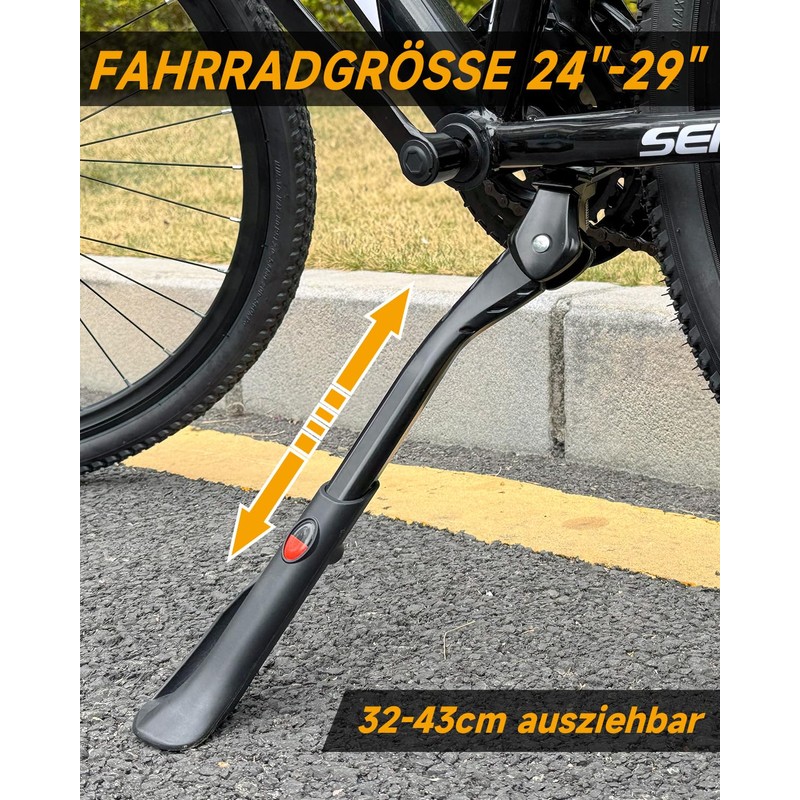 Wakano Side Stand 24 - 29 inches, Central Mount, Extra