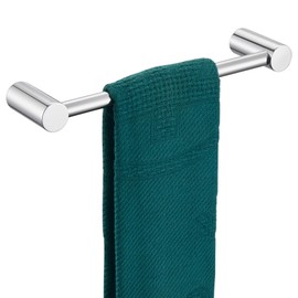 KOKOSIRI Towel Bar for Bathroom Wall Chrome 12-Inch Hand Towel Holder Bathroom Hardware Accessories Wall Mount Polished Stainless Steel, B4007CH-L12