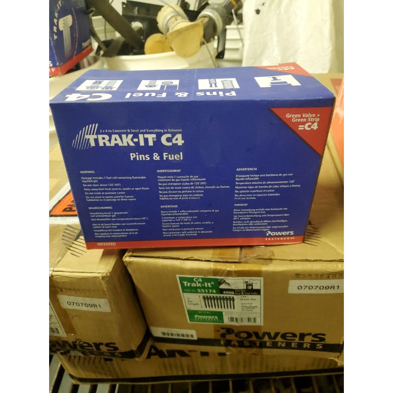 POWERS FASTENERS C5 TRAK-IT  2" PIN 55174  800 pins per