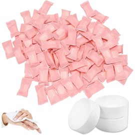 QHFlashbuy Compressed Towels, Pack of 100 Disposable Compressed Towels, Mini Hand Towel, Portable Disposable Washcloths for Travel, Beauty, Home, Sports, Camping