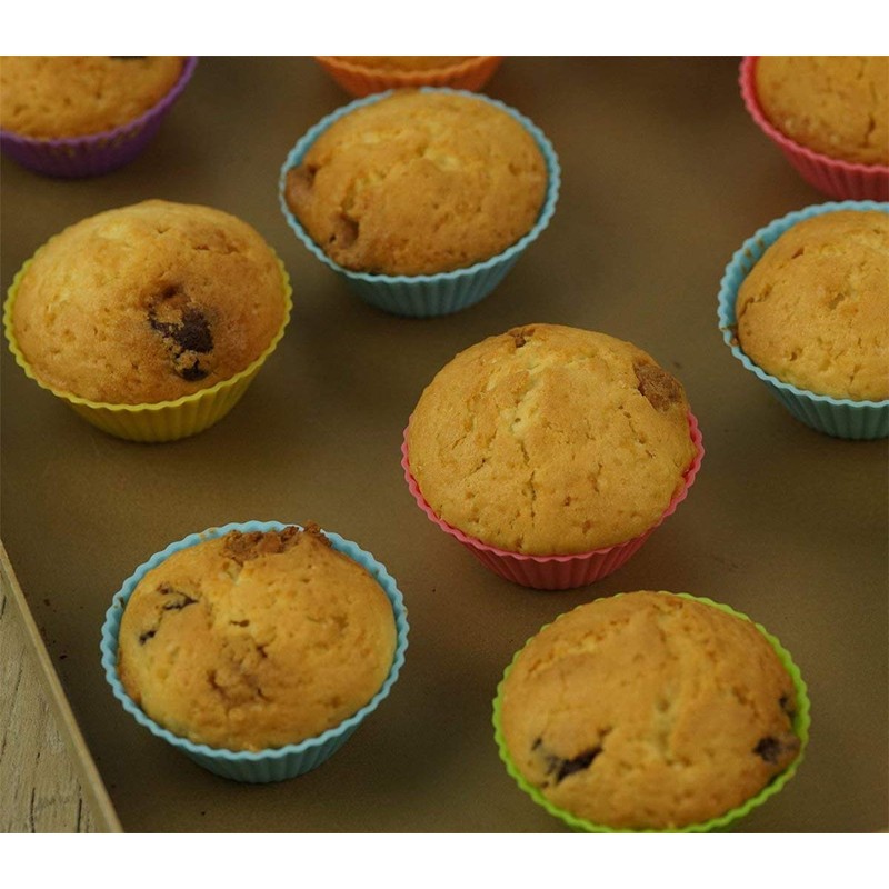 Mirenlife 2 Inch Mini Size Silicone Baking Cups Muffin Cups,