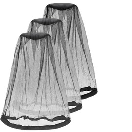 Mellbree Mosquito net head protection, premium mosquito net hat for insects, one-piece storage design, extra large size, ultra-fine net, suitable for camping, fishing, gardening and other, black