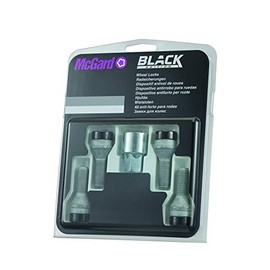 27222SUB Wheel Lock Bolts Black SUB M14 x 1,5, cone seat, shaft length 27,3 mm, Overall length 50,3 mm, Hex size 17mm, Key diameter 25,8 mm