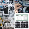 580 Pcs M3 M4 M5 Screws and Nuts Set, Countersunk