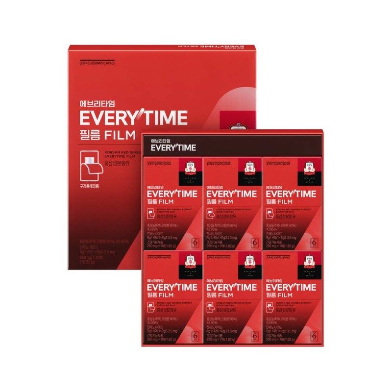 Jeonggwanjang 정관장 에브리타임 필름 42매 Korean Red Ginseng Every Time
