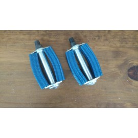 Excel NOS Vintage Excel XL B-4 Huffy Wheel Banana Seat Muscle Bike Blue Glitter Pedals