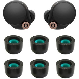 ALXCD Foam Ear Tips Compatible with Sony WF-1000XM4 Earbuds, L Size 3 Pairs Soft Memory Foam Eartips Replacement Ear Tips Earbuds Tips Foam, Compatible with Sony WF-1000XM4 XM4 Foam Black L
