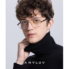 ANYLUV Blue Light Glasses for Woman/Men, Blue Light Blocking Glasses Women Computer Gaming Glasses for Eye Protection