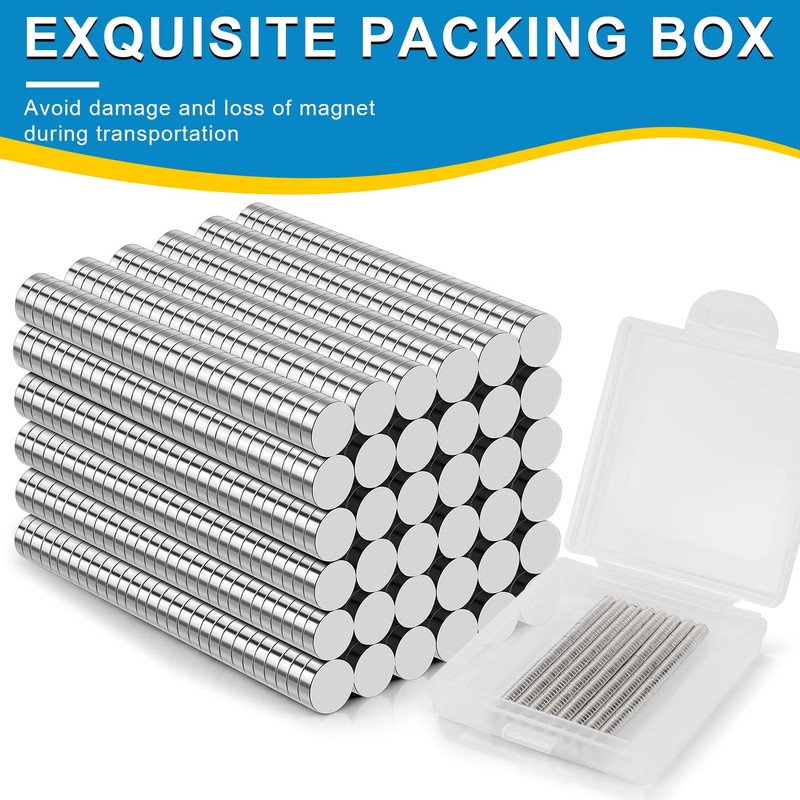 1000 Pack Small Magnets, 3x1mm Refrigerator Magnet Rare Earth Magnets