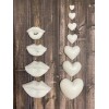 Meraki DIY Art Ready to Paint Resin Plastic White Heart