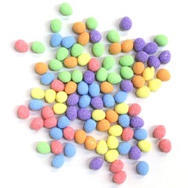 Pack of 50 Mini Multicolour Glitter Easter Eggs - Easter Bonnet Decoration