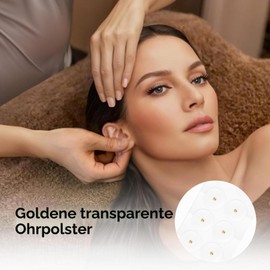 Pack of 200 Ear Seeds Gold Set, for Stress Relief and Muscle Relaxation, Versatile Ear Patches, Easy to Use