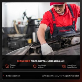 Frankberg Air Intake Hose Compatible with A3 8P1 2003-2012 TT 8J3 2006-2014 Octavi.a II 1Z3 2004-2013 Golf VI 5K1 2009-2013 Passa.t 362 2010-2014 Replace# 1 1 KKD19684