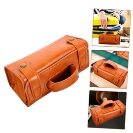 Ipetboom Travel Case Large Capacity Pu Shaver Storage Bag for Men Toiletry Organizer Stylish Design for Travel Essentials and Grooming Accessories