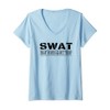 Womens SWAT Smart Women Against Trump Shirt Funny Anti-Trump V-Neck