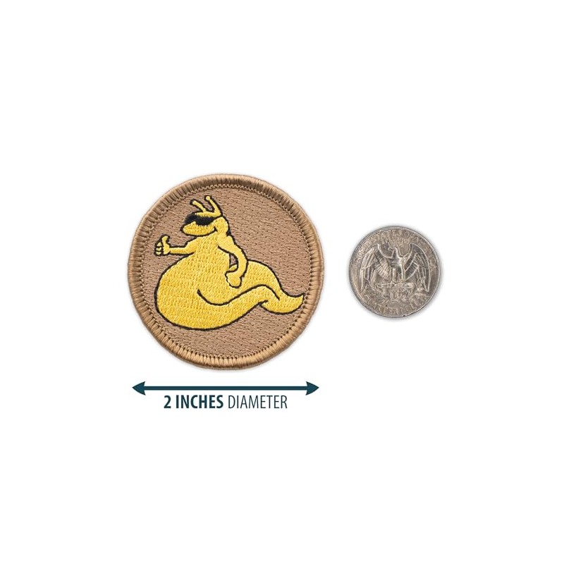 Cool Slug Patrol Patch - 2" Diameter Round Embroidered Patch