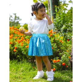 Cilucu - Faldas de lentejuelas brillantes para fiestas de cumpleaños para niñas, minifaldas de princesa, Azul Aqua, 5 Años