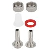 G5/8 U Type Stainless Steel Beer Keg Coupler Dispenser Accessory