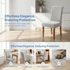 2PCS Dining Chair Covers, Thickened Jacquard Anti-Cat Scratch Stretch Dining