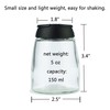 Salt and Pepper Shakers, Moisture-Proof Condiment Holders 150ML, 2/Pack
