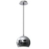 Licht-Erlebnisse Pendant Light Chrome-Plated Metal E27 Diameter 18 cm for