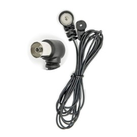 Vecys FM Radio Antenna Black Indoor Antenna Unbal Dipole FM Car Radio Push-On TV Socket Connector Compatible with Stereo Receiver Home Amplifier Car Radio