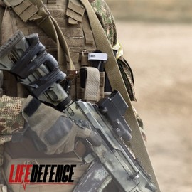LIFEDEFENCE Tourniquet für Trauma Kit / Torniquete Medical Erste Hilfe Ausrüstung Notfall Combat Application Medical&Abbinden Wandern Bergsteigen Sport Camping (1 Stück), Schwarz 1 Stück