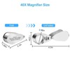 EEEKit 4PCS Lupe Vergrößerungsglas, 10X 20X 30X 40X Faltbares Vergrößerungsglas