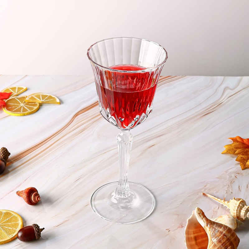 YANGNAY 12 Pack Multifunctional Wine Glasses, 7 oz Elegant Wine