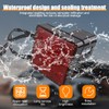 HZEL Trailer Hitch Receiver Cover with 15 LED Brake Lights,