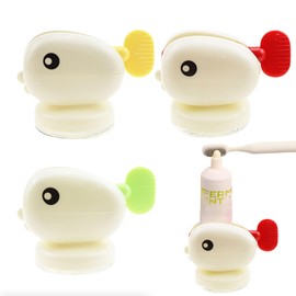 3Pcs Toothpaste Squeezer, Cut Whale Shape Rolling Toothpaste Tube Squeezer Dispenser Suction Cup Toothpaste Dispenser， Toothpaste Clip Holders for Family and Friends