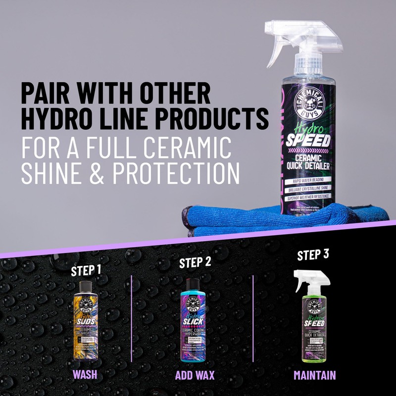 Chemical Guys HydroSpeed Ceramic Quick Detailer Spray - SiO2 Shine