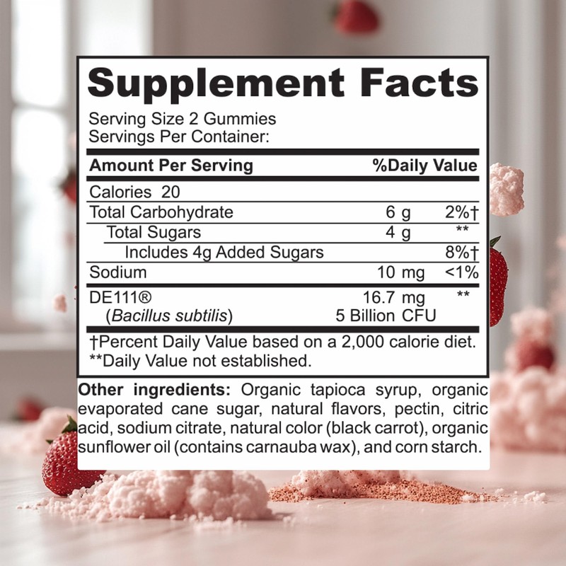 ImmunoPower Organic Probiotics Gummies | 5 Billion CFU Probiotics for