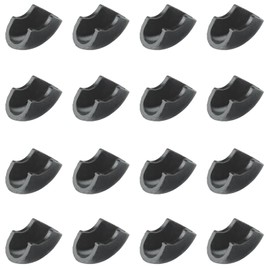 16 Pcs Hairpin Leg Protectors, Furniture Feet Table Chair Legs Floor Protectors, Plastic, Black, 29mmx14.5mmx15mm