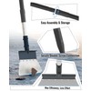 Garden Flat Shovel, Heavy Duty Multifunctional Cleaning Shovel with 60"