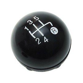 Gear Knob Black 5 Gears Compatible / Replacement Part for Fiat 500 500C Year 2007 Onwards