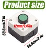 Push Button Switch Box, ABS Weatherproof Momentary Push Button Switch