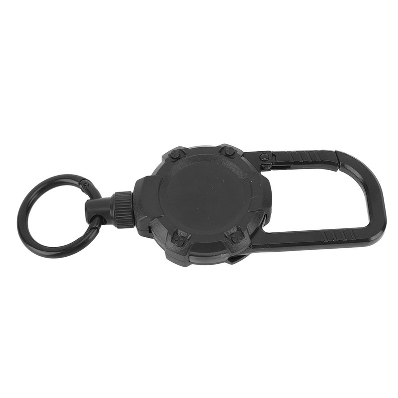 Magnetic Retractable Keychain Stainless Steel Wire Easy Pull Buckle Carabiner
